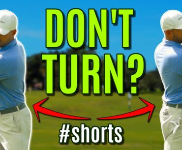 Don't turn your shoulders in the golf swing? #shorts #golfswing #golf #ericcogorno