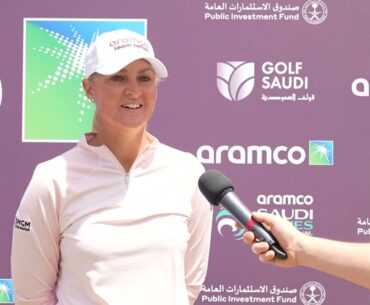 Anna Nordqvist Thursday Flash Interview Aramco Saudi Ladies International 2022