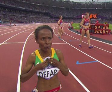 Meseret Defar Wins Women's 5000m Gold - London 2012 Olympics