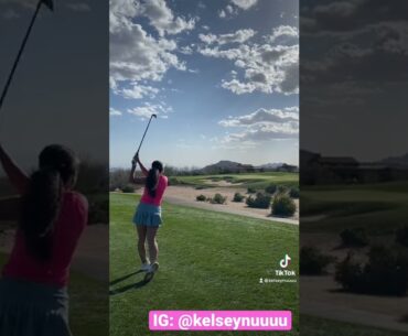 The best golf course views! #golfswing #golfgirl #shorts #golfcourse