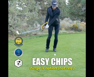 MORE PARS #shorts GOLF TIP: WHEN AND HOW MUCH TO HINGE  (chip shots)