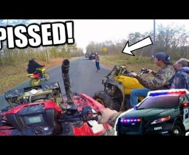ANGRY LADY CALLS THE COPS! | Fourwheeler MAYHEM