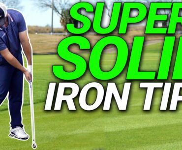 How To Hit Your IRONS SOLID | Simple Golf Tips!