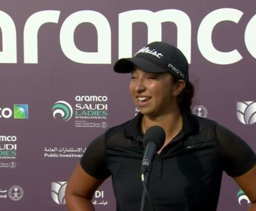 Kristyna Napoleaova Sunday Interview 2022 Aramco Saudi Ladies International Ladies European Tour