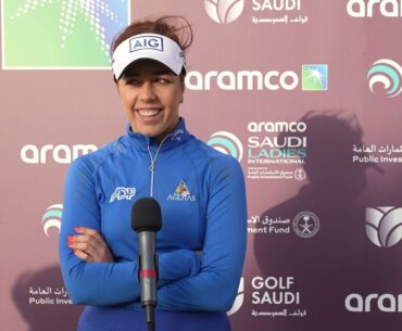 Ladies European Tour: Aramco Saudi Ladies International - Georgia Hall talks to the media