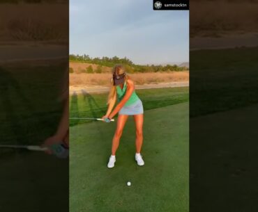 Lean with it #shorts #golf #golfgirl #short