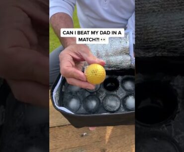 Father VS Son | FROZEN WATER GOLF BALL