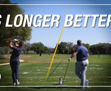 IS A LONGER DRIVER BETTER? // Shaft Flex Vs. Length Test // Tensei 1K Pro Orange X and TX
