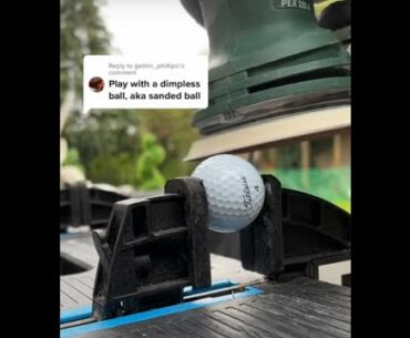 Father Vs Son | NO DIMPLE GOLF BALL! SO SMOOTH