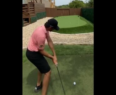 That’s a lot easier off synthetic grass.. #golf  #shorts #golftiktok