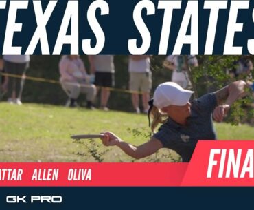 2022 Texas States Disc Golf Championship | Final RD F9 | Pierce, Tattar, Allen, Olivas