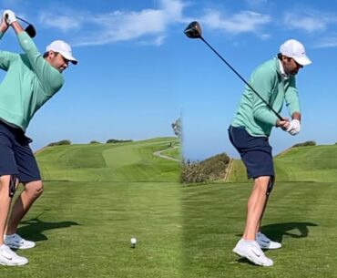 Scottie Scheffler Golf Swing 2022 - Driver & Iron from DTL & Face On - SLOW MOTION 240fps HD