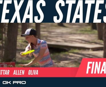 2022 Texas States Disc Golf Championship | Final RD B9 | Pierce, Tattar, Allen, Oliva