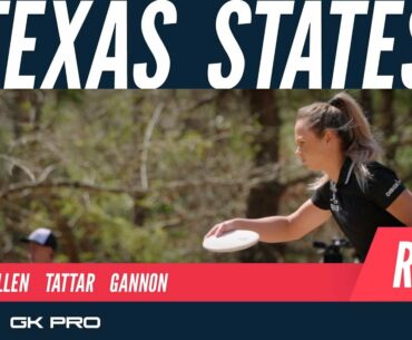 2022 Texas States Disc Golf Championship | RD2 F9 | Pierce, Allen, Tattar, Gannon