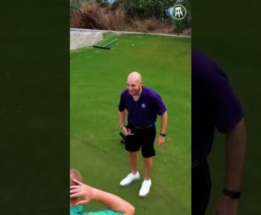 Trent Hits Fore Play Producer In The Balls With A Golf Shot