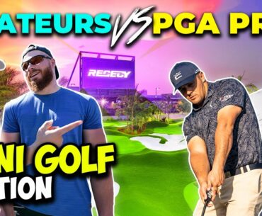 Bryson DeChambeau (& Caddy) Play Mini Golf Against Them?! | 2v2 Match | Regecy