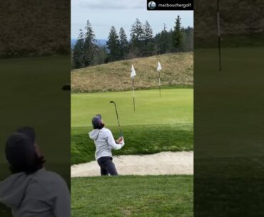 Trick shot Tuesday #shorts #golf #golfgirl #short