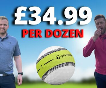 The STRAIGHTEST GOLF BALL you won't buy! | Taylormade Tour Response Stripe | Playing Vlog