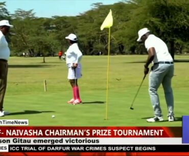 Samson Gitau of Naivasha Golf Club emerged victorious