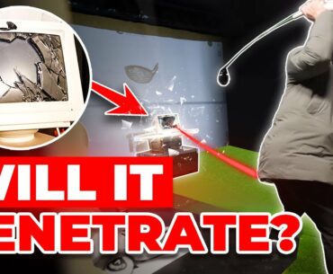 Can a Golf Ball DESTROY a TV? | Golfer Penetrates Everyday Objects | Martin Borgmeier