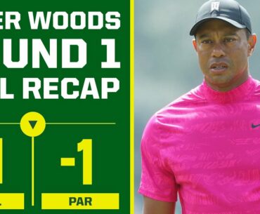 2022 Masters: Tiger Woods finishes with a 1-under (71) in Round 1 [FULL RECAP] | CBS Sports HQ