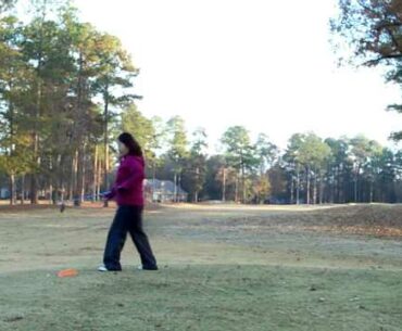 Lady Tee Off Shot on #1 Hall in Couple Morning Golf on 12/02/2012