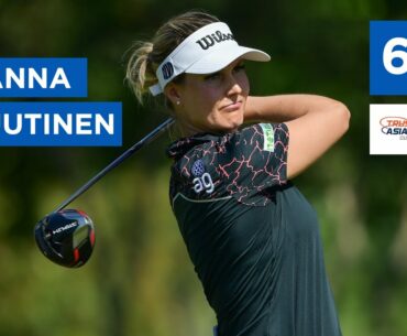 Sanna Nuutinen fires in nine birdies in ten holes to start her week with a 63 (-9) in Thailand