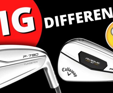 BIGGEST IRONS OF 2022! TalyorMade P790 VS Callaway Rogue ST PRO