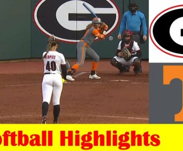 #11 Tennessee vs #16 Georgia Softball Game Highlights 4 8 2022