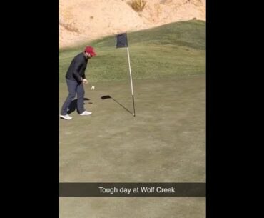 Why would you play in gale force winds?! #golf  #shorts #golftiktok