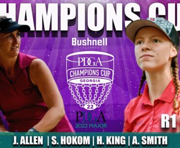 ARP | 2022 Champions Cup | R1/F9 FPO Card | J. Allen: S. Hokom: H. King : A. Smith |  PDGA Major