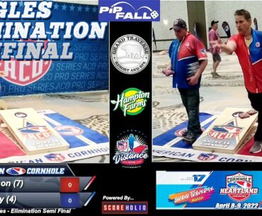 REIGNING KING OF CORNHOLE FACES OFF AGAINST (4) HEMPY IN A WIN OR GO HOME SCENARIO: GRAND TRAVERSE