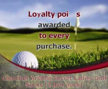 Glenmuir Ardelle Secret Ladies Golf Socks (2 pair pack)