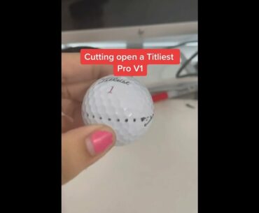 Inside the Titleist ProV1 golfball#golf  #shorts #golftiktok