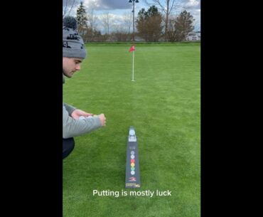 Putting is mostly luck @keithbennettgolf #golf  #shorts #golftiktok