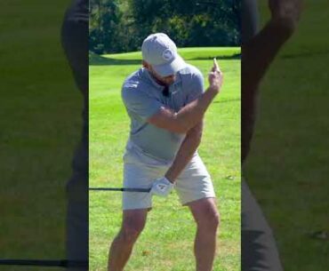 This is why the pros hit their irons SO SOLID! #shorts #golfswing #golf #ericcogorno