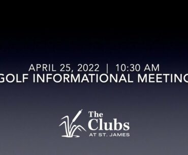 Golf Informational Meeting