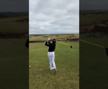 babe girl Play In A Golf Competition #ytshort