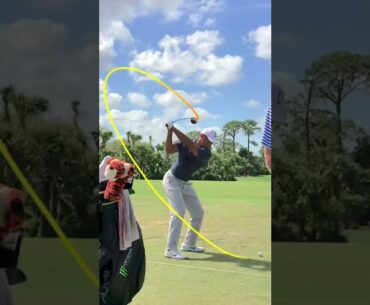 Tiger Woods Golf Swing on Shot Tracer app