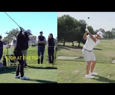 Xander Schaufelle Golf Swing Drill | Stop At The Top
