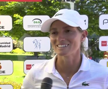 Agathe Sauzon Third Round Interview Saturday 2022 Comunidad de Madrid Ladies Open LET