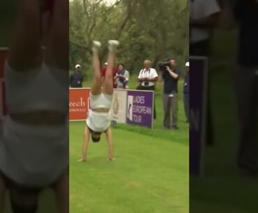 Flippin' fantastic! Carly Booth shows off her gymnastic skills #LETRewind