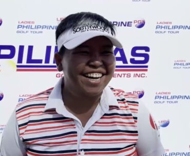 2022 ICTSI Malarayat Ladies Challenge Round 1 Leaders - Interview