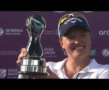 Ladies European Tour: Aramco Team Series Bangkok - Manon De Roey talks to the media