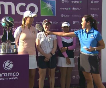 Ladies European Tour: Aramco Team Series Bangkok - Team Hillier talks to the media