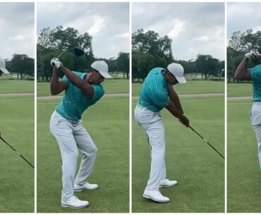 Tiger Woods Driver Swing and Slowmotion At Southern Hills 2022