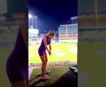 Hot Women Golfer 2022 | Women Golf Lessons #golftip #shorts #golfcart