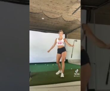 Hot Women Golfer 2022 | Women Golf Lessons | Women Golf Swing Slow Motion #golftip #shorts #golfcart