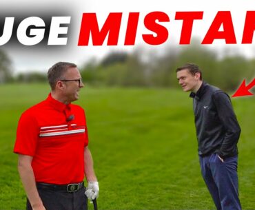 Young Golfer MAKES A BIG MISTAKE !!!!