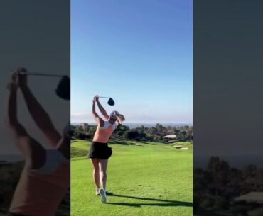 Hot Women Golfer 2022 | Women Golf Lessons | Women Golf Swing Slow Motion #golftip #shorts #golfcart